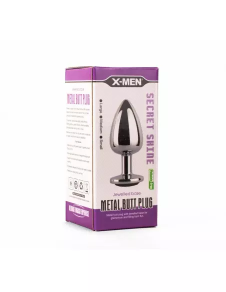 X-MEN Secret Shade Metal Fenékdugó Black L Fenékdugók X-Men