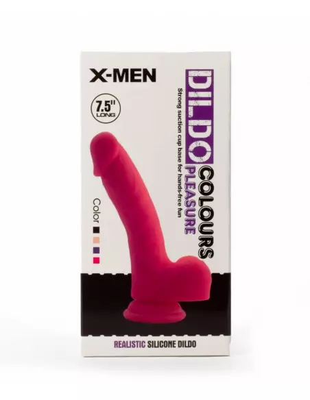X-MEN 7.5" Dildó Colours Pleasure Black 2 Dongok - Dildók X-Men X-MEN 7.5" Dildó Colours Pleasure Black 2 Dongok - Dildók X-Men
