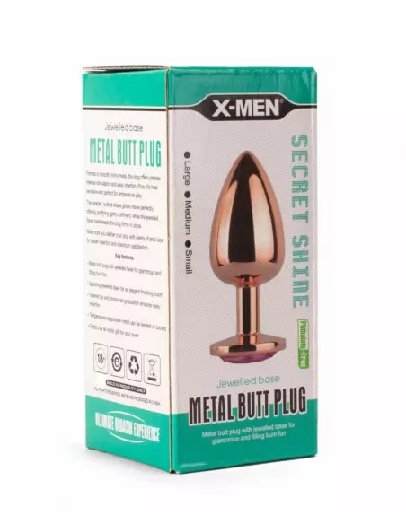 X-MEN Secret Shade Metal Fenékdugó Rose L Fenékdugók X-Men