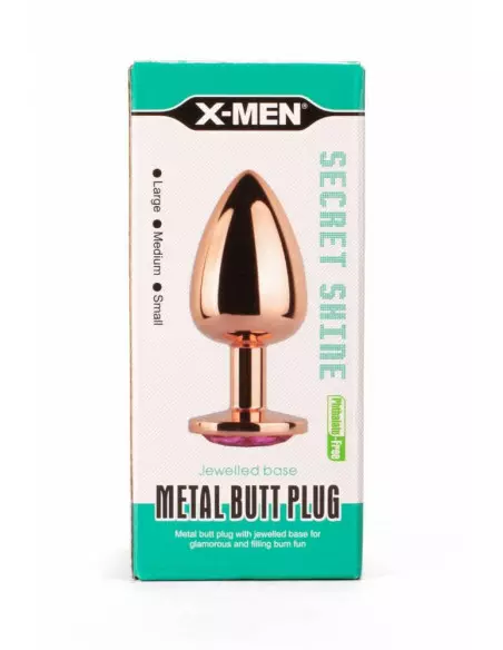 X-MEN Secret Shade Metal Fenékdugó Rose L Fenékdugók X-Men
