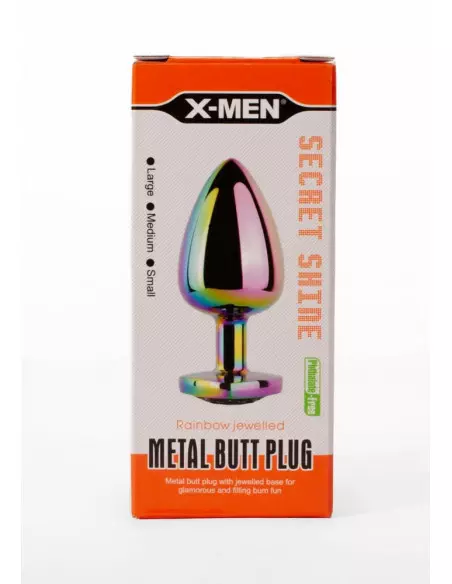 X-MEN Secret Shine Metal Fenékdugó Rainbowheart M Fenékdugók X-Men X-MEN Secret Shine Metal Fenékdugó Rainbowheart M Fenékdugók X-Men