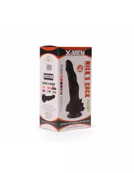 X-MEN Nick's 7" Cock Black Dildó Dongok - Dildók X-Men