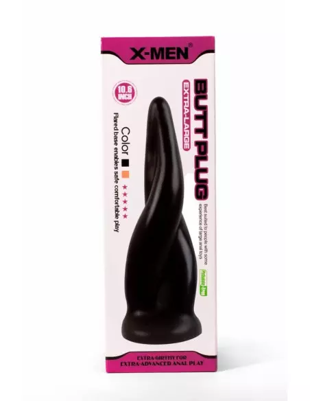 X-MEN 10.6" Extra Large Black Fenékdugó Fenékdugók X-Men