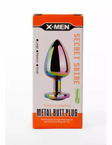 X-MEN Secret Shine Metal Fenékdugó Rainbowheart L Fenékdugók X-Men