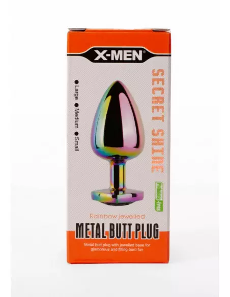 X-MEN Secret Shine Metal Fenékdugó Rainbowheart L Fenékdugók X-Men X-MEN Secret Shine Metal Fenékdugó Rainbowheart L Fenékdugók X-Men