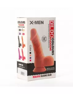 X-MEN 7.5" Dildó Colours Pleasure Flesh 1 Dongok - Dildók X-Men