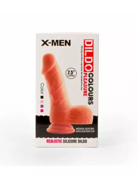 X-MEN 7.5" Dildó Colours Pleasure Flesh 1 Dongok - Dildók X-Men X-MEN 7.5" Dildó Colours Pleasure Flesh 1 Dongok - Dildók X-Men