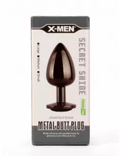 X-MEN Secret Shine Metal Fenékdugó Gun Colour L Fenékdugók X-Men