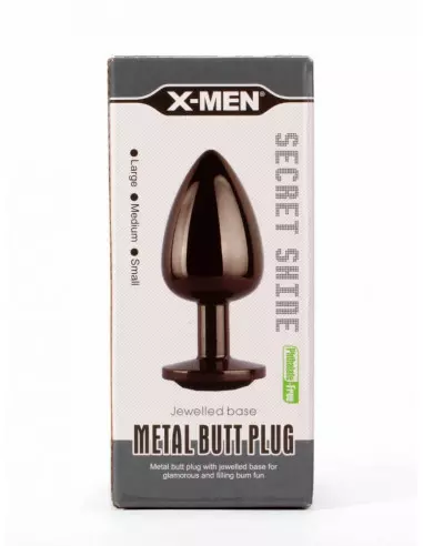 X-MEN Secret Shine Metal Fenékdugó Gun Colour L Fenékdugók X-Men