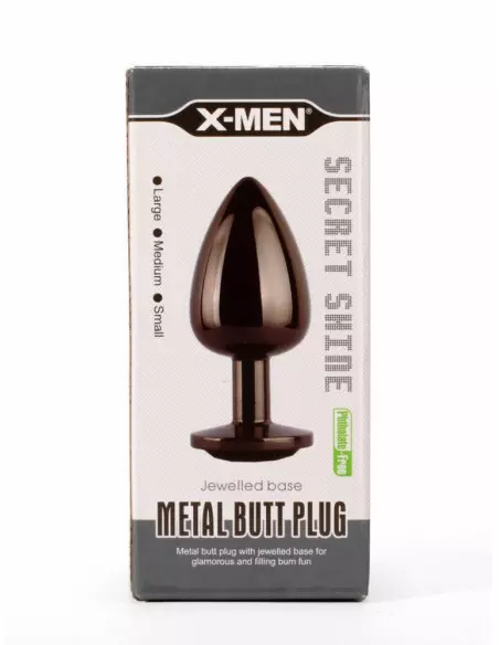 X-MEN Secret Shine Metal Fenékdugó Gun Colour L Fenékdugók X-Men