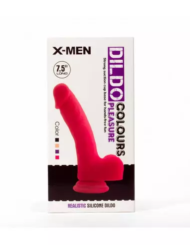 X-MEN 7.5" Dildó Colours Pleasure Flesh 3 Dongok - Dildók X-Men