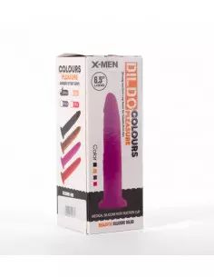X-MEN 7.5" Dildó Colours Pleasure Black 4 Dongok - Dildók X-Men