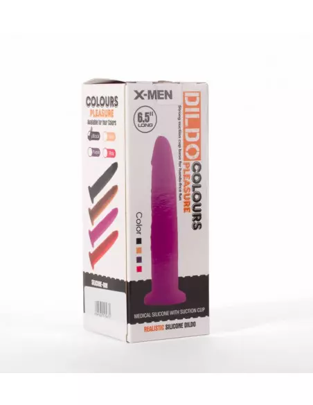 X-MEN 7.5" Dildó Colours Pleasure Black 4 Dongok - Dildók X-Men