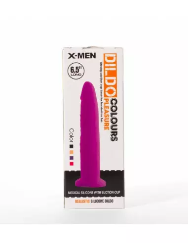 X-MEN 7.5" Dildó Colours Pleasure Black 4 Dongok - Dildók X-Men