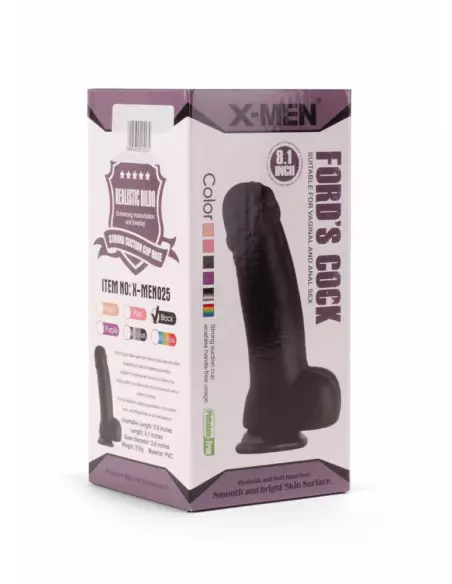 X-MEN Ford's 8.1" Cock Black Dildó Dongok - Dildók X-Men