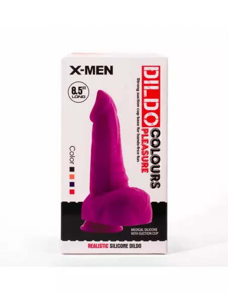 X-MEN 8.5" Dildó Colours Pleasure Black 5 Dongok - Dildók X-Men X-MEN 8.5" Dildó Colours Pleasure Black 5 Dongok - Dildók X-Men