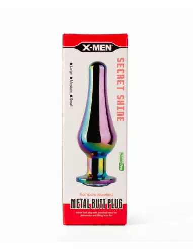 X-MEN Secret Shine Metal Fenékdugó Rainbow L Fenékdugók X-Men