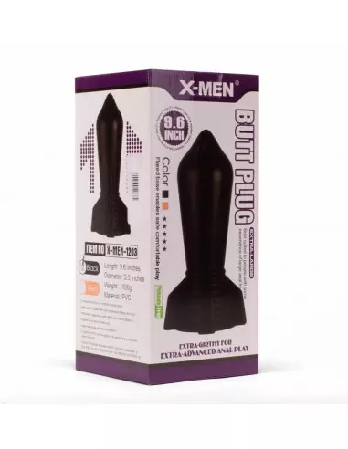 X-MEN 9.6" Huge Black 2 Fenékdugó Fenékdugók X-Men