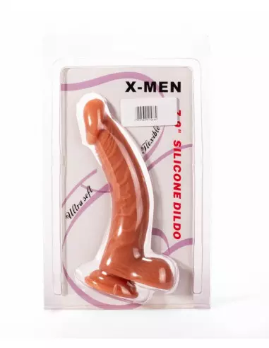 X-MEN 7.9" Silicone Dildó Flesh Dongok - Dildók X-Men