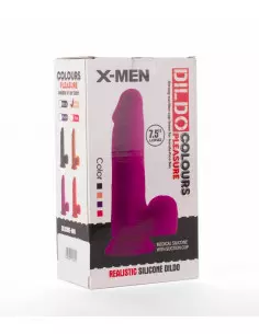 X-MEN 7.5" Dildó Colours Pleasure Black 1 Dongok - Dildók X-Men