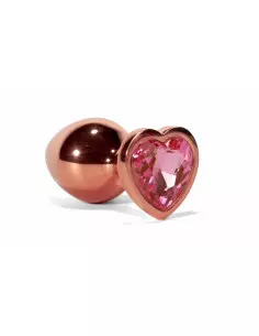 X-MEN Secret Shine Metal Fenékdugó Rose Gold Heart L Fenékdugók X-Men 2