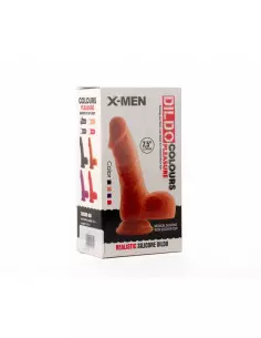 X-MEN 7.5" Dildó Colours Pleasure Black 3 Dongok - Dildók X-Men