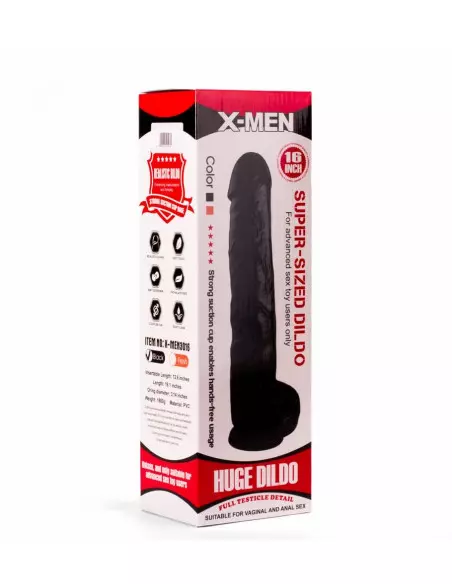 X-MEN 16" Super-Sized Dildó Black Dongok - Dildók X-Men