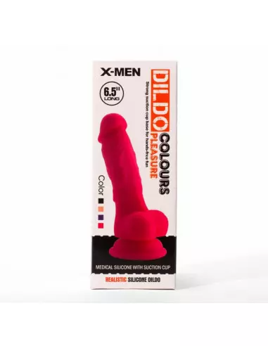 X-MEN 6.5" Dildó Colours Pleasure Black Dongok - Dildók X-Men