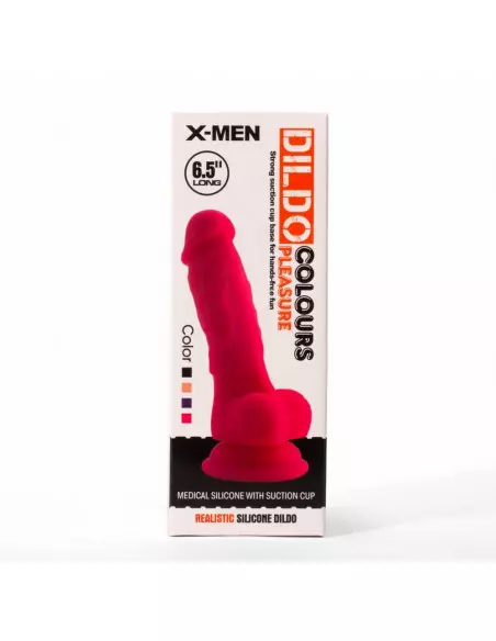 X-MEN 6.5" Dildó Colours Pleasure Black Dongok - Dildók X-Men