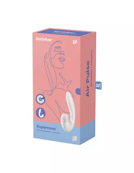 Supernova white Vibrátor Nonfiguratív vibrátorok Satisfyer