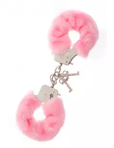 Metal Handcuff With Plush Pink Bilincs Bilincsek - Kötözők Nmc 2