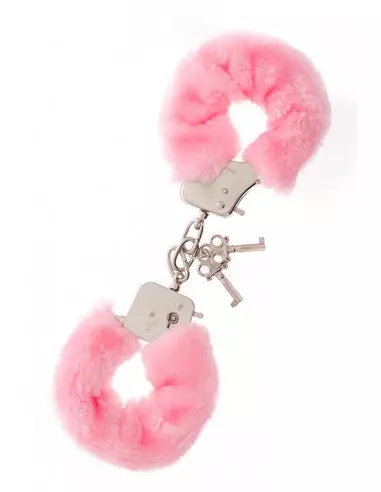 Metal Handcuff With Plush Pink Bilincs Bilincsek - Kötözők Nmc