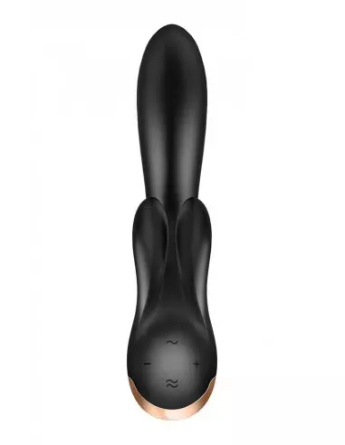 Double Flex black Okos Vibrátor Okos vibrátorok Satisfyer