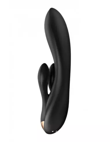 Double Flex black Okos Vibrátor Okos vibrátorok Satisfyer