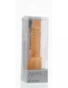 Purrfect Silicone Classic 7 inch Flesh Vibrátor Realisztikus vibrátorok Seven Creations