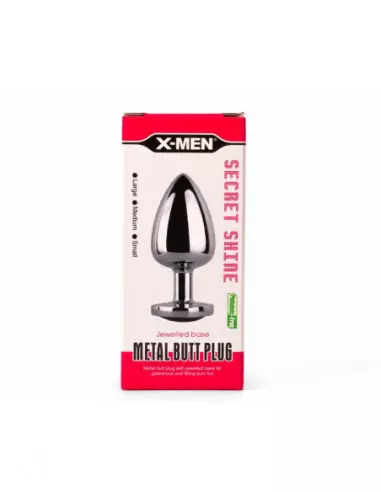 X-MEN Secret Shade Metal Fenékdugó Red M Fenékdugók X-Men