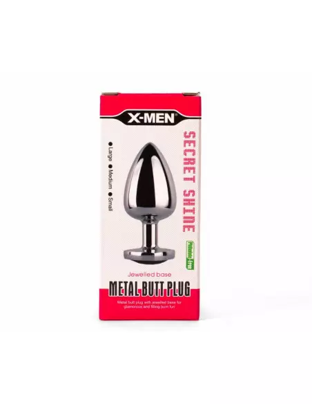 X-MEN Secret Shade Metal Fenékdugó Red M Fenékdugók X-Men