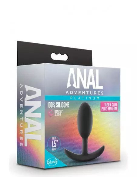 ANAL ADVENTURES VIBRA SLIM PLUG - MEDIUM Fenékdugó Fenékdugók Blush