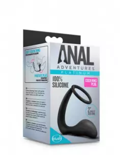 ANAL ADVENTURES PLUG BLACK Péniszgyűrű Péniszgyűrűk - Mandzsetták Blush
