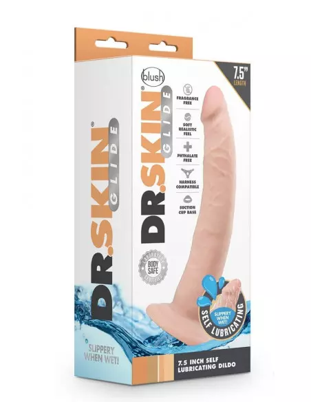 DR. SKIN 7.5INCH SELF LUBRICATING Dildó Dongok - Dildók Blush DR. SKIN 7.5INCH SELF LUBRICATING Dildó Dongok - Dildók Blush