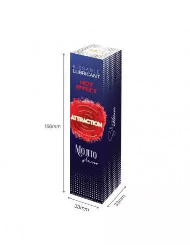 LUBRICANT ATTRACTION HEAT MOJITO Vízbázisú Síkosító 50 ML Vízbázisú síkosítók Mai Attraction