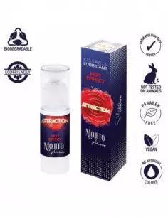 LUBRICANT ATTRACTION HEAT MOJITO Vízbázisú Síkosító 50 ML Vízbázisú síkosítók Mai Attraction 2