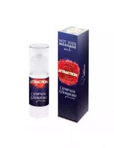 ATTRACTION CHAMPAGNE STRAWBERRY Masszázsolaj 50 ML Masszázsgyertyák és olajok Mai Attraction