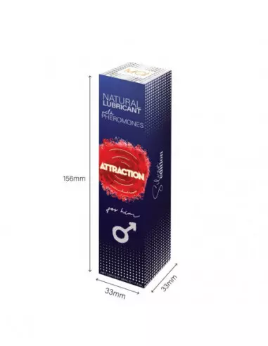 LUBRICANT ATTRACTION FOR HIM Vízbázisú Síkosító Feromonnal 50 ML Vízbázisú síkosítók Mai Attraction