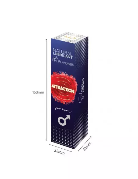 LUBRICANT ATTRACTION FOR HIM Vízbázisú Síkosító Feromonnal 50 ML Vízbázisú síkosítók Mai Attraction