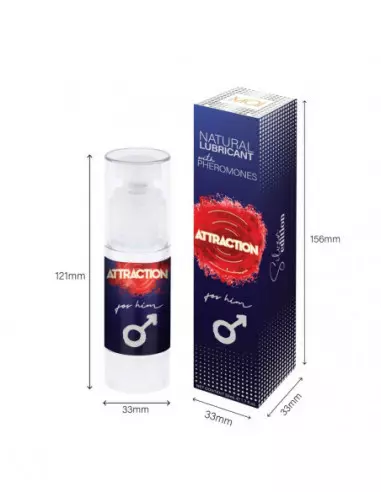 LUBRICANT ATTRACTION FOR HIM Vízbázisú Síkosító Feromonnal 50 ML Vízbázisú síkosítók Mai Attraction