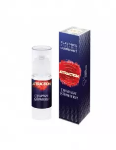 LUBRICANT ATTRACTION CHAMPAGNE STRAWBERRY Vízbázisú Síkosító 50 ML Vízbázisú síkosítók Mai Attraction
