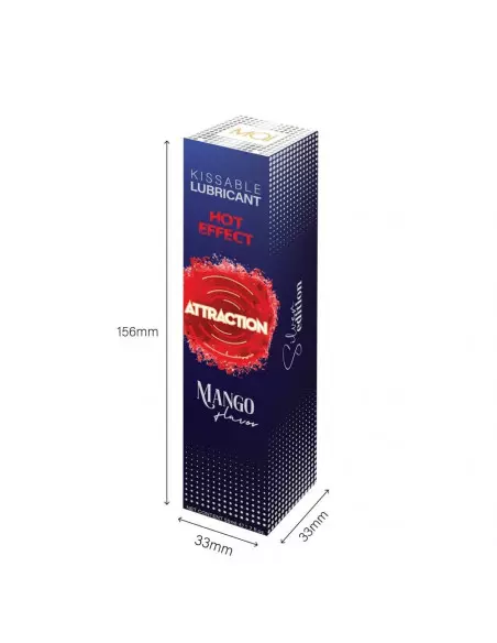 LUBRICANT ATTRACTION HEAT MANGO Vízbázisú Síkosító 50 ML Vízbázisú síkosítók Mai Attraction