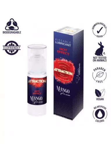 LUBRICANT ATTRACTION HEAT MANGO Vízbázisú Síkosító 50 ML Vízbázisú síkosítók Mai Attraction