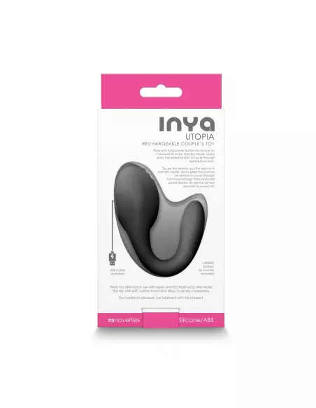 INYA - Utopia - Black Vibrátor Nonfiguratív vibrátorok NS Toys
